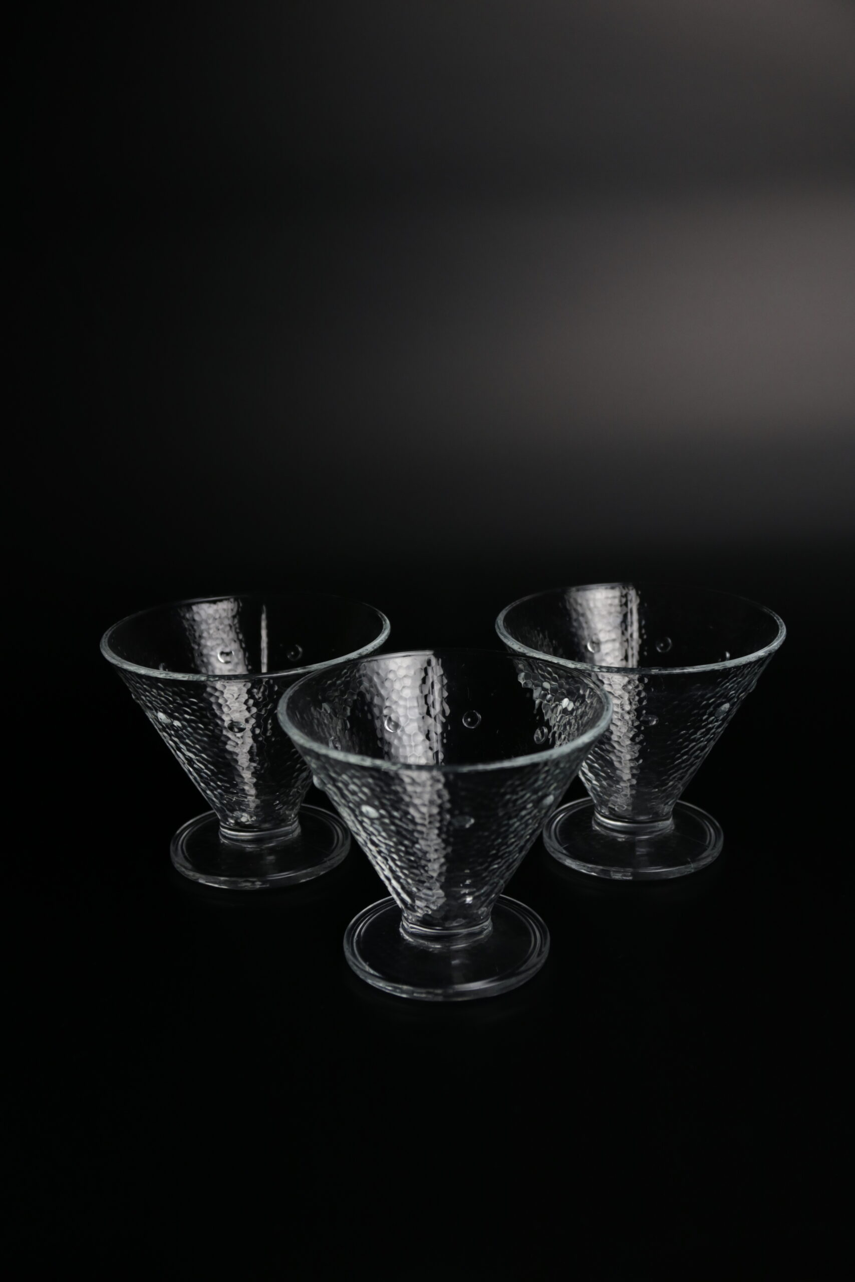1960s Italian glass coupes - Set of 3 - Afbeelding 3