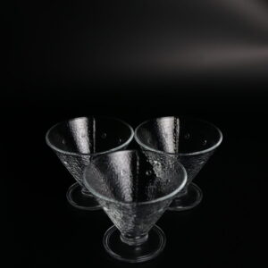 1960s Italian glass coupes - Set of 3