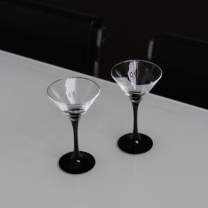 Vintage Luminarc martini glasses - set of 2
