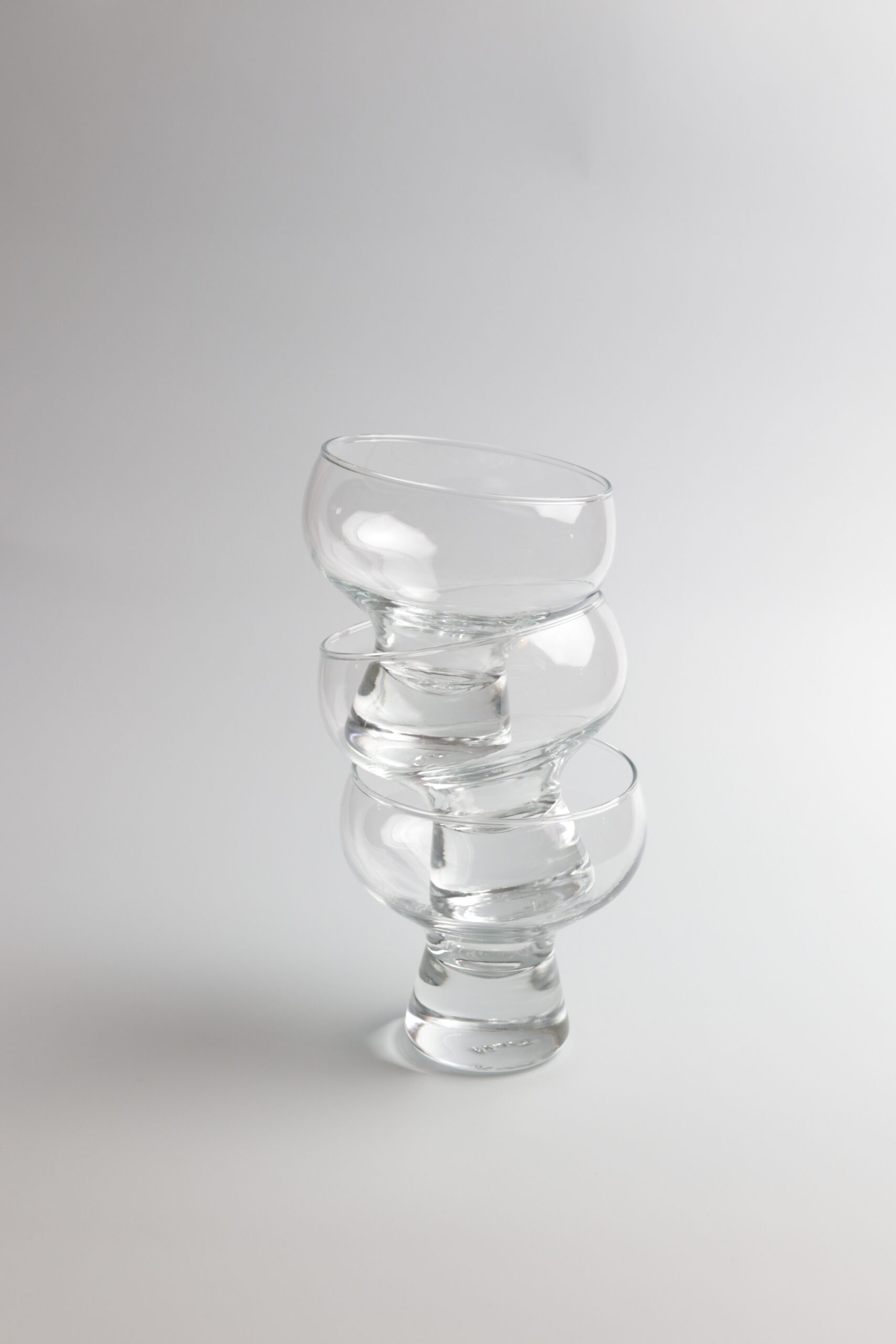 Vintage glass coupes - set of 4 - Afbeelding 3